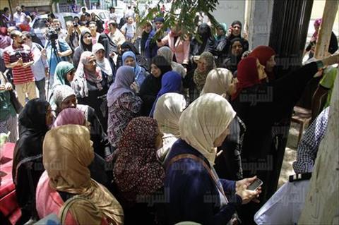 طلاب الثانوية العامة في آخر يوم امتحانات - تصوير: أحمد عبد اللطيف